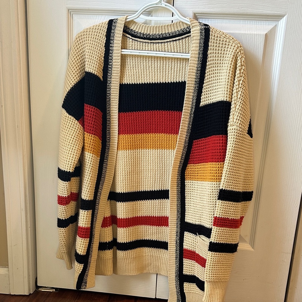 Women’s Striped Sweater Cardigan